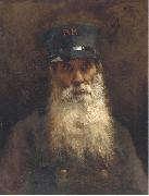 Hubert Vos Portrait of a Chelsea Pensioner oil painting artist